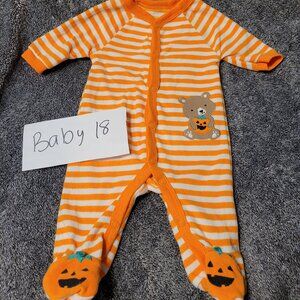 18.    Baby Halloween Footie Sleeper Pjs